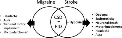 Editorial: Common and distinct mechanisms of migraine and stroke